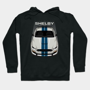Ford Mustang Shelby GT350 2015 - 2020 - Heritage Edition - Wimbledon White - Guardsman Blue Stripe Hoodie